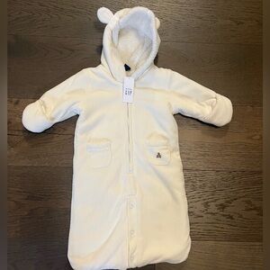 Baby gap creme Sherpa lining bundle me 0-3M NWT ret $98